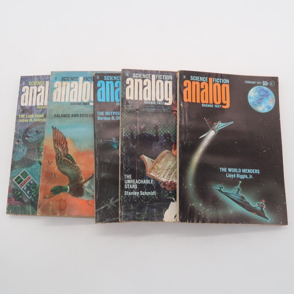 Vintage 1971 Analog Science Fiction Magazine Lot - Lot #7